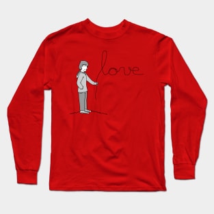 LOVE YOU - His & Hers Matching Couples T-Shirts (MEN'S) Long Sleeve T-Shirt